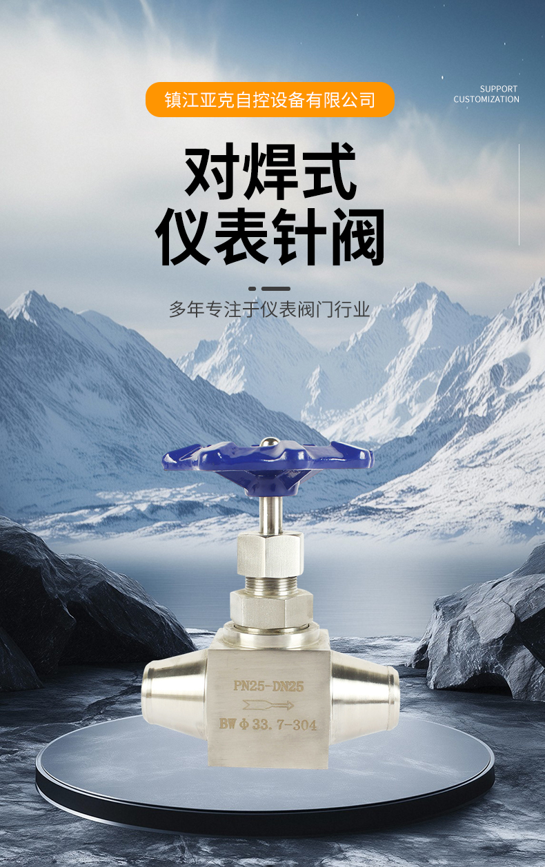 对焊式仪表针阀